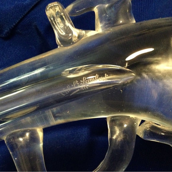 Vintage Val St Lambert crystal flintlock dueling pistol - Picture 4 of 6